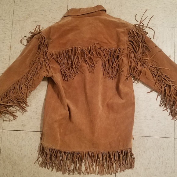 Ladies Suede Fringe Jacket - Picture 5 of 5